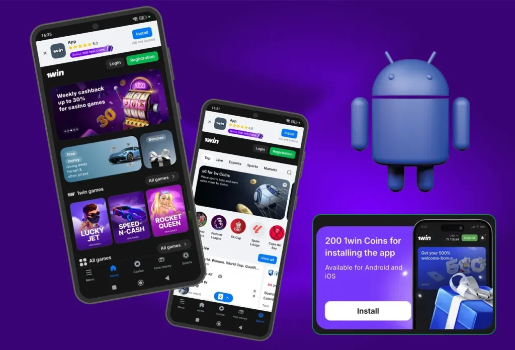 Download App 1win India for Android