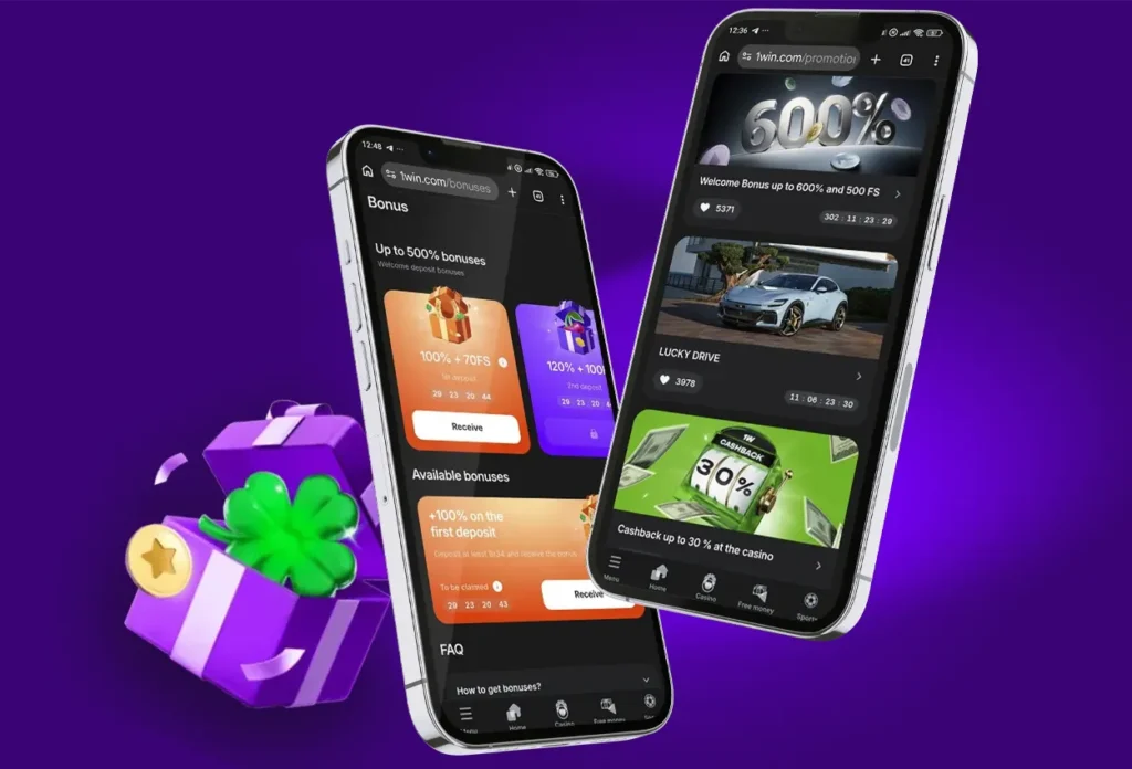 Bonuses in the 1win India App