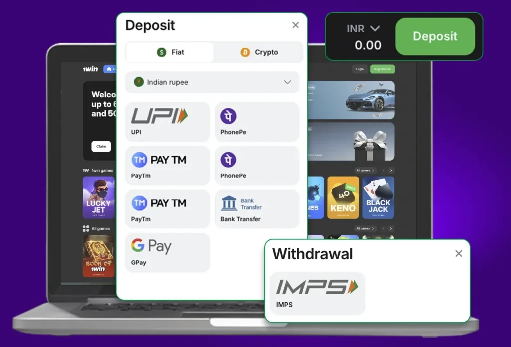 1win Deposit and Withdrawals