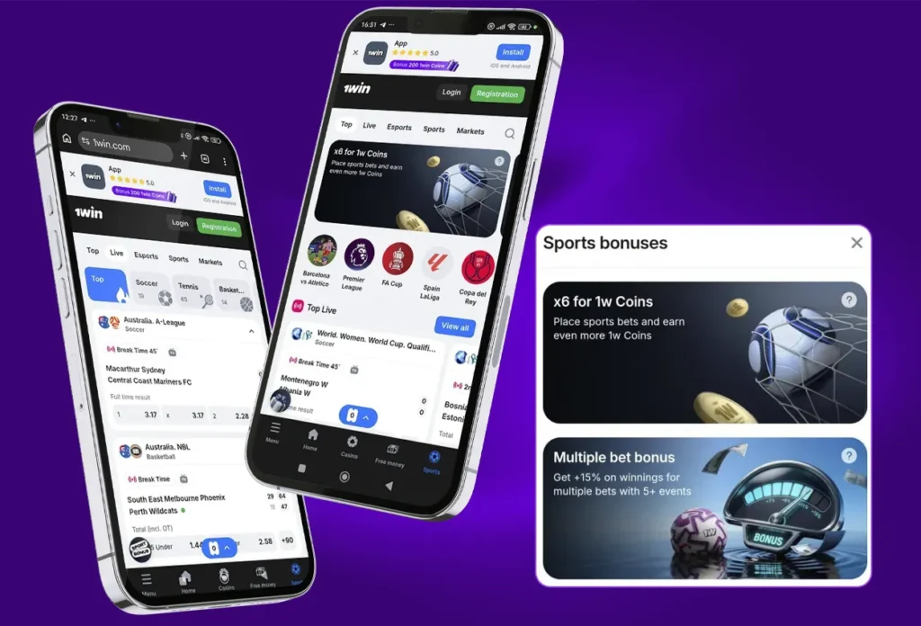Betting Options in the 1win India App