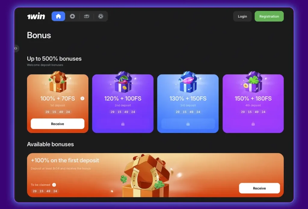 1win Welcome Bonus